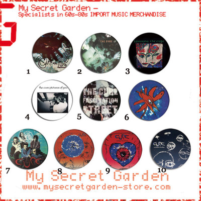 The Cure - Wish, Disintegration Pinback Button Badge Set ( or Hair Ties / 4.4 cm Badge / Magnet / Keychain Set )